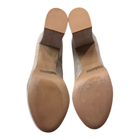 Qupid Nala Women's Closed Toe Platform Chunky Heel Suede Sandals 9 - Picture 7 of 7